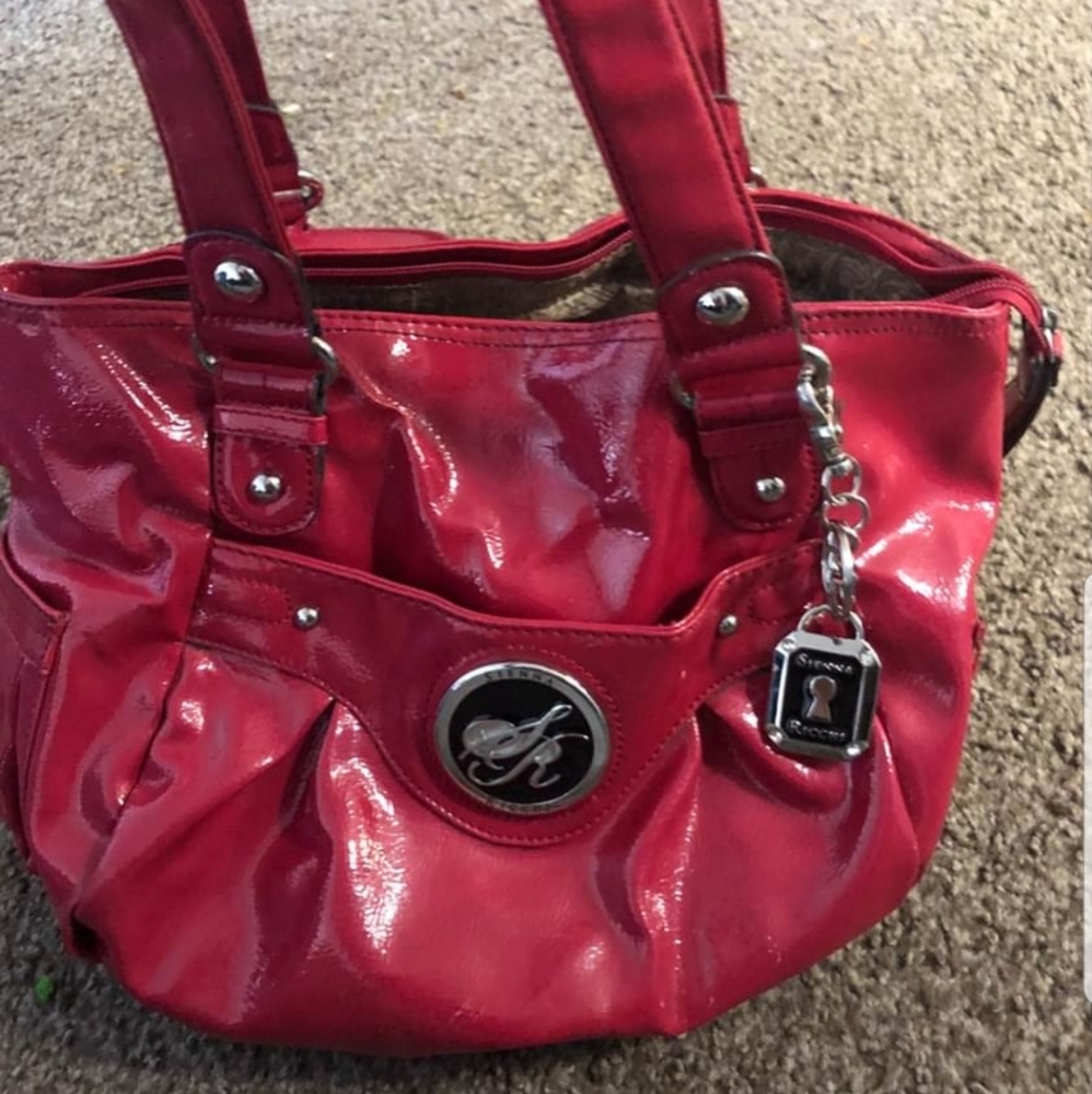 Pretty hot pink shiny purse